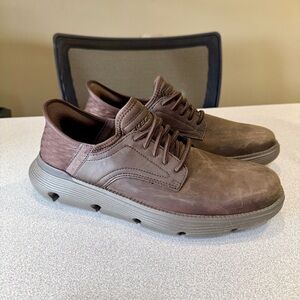 Skechers Men's Slip-ins Garza Gervin Casual SlipOn Shoes Size 8.5 Dark Brown